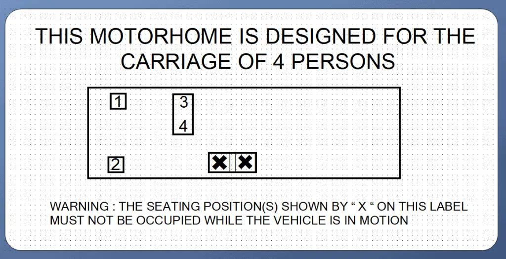 designated seating positions