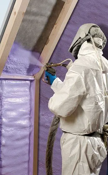 Spray foam as insulator